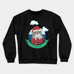 Funny Walrus Joy Love And Peace Crewneck Sweatshirt